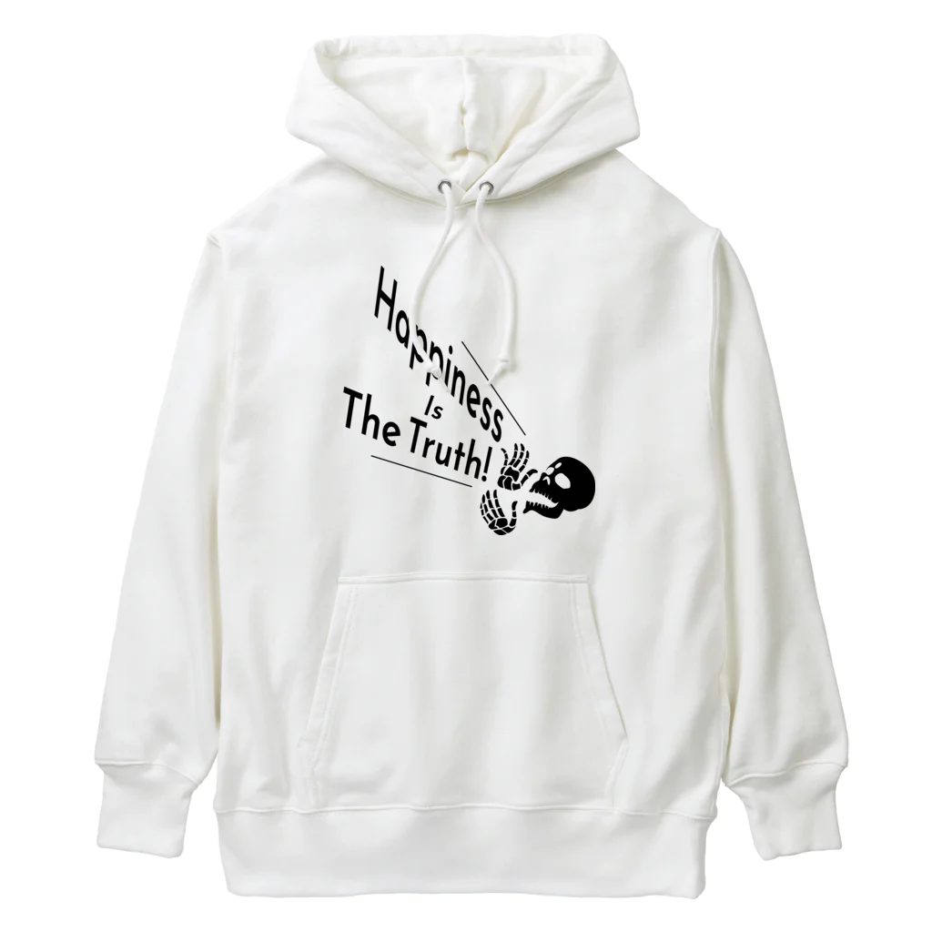 『NG （Niche・Gate）』ニッチゲート-- IN SUZURIのHappiness Is The Truth!（黒） Heavyweight Hoodie