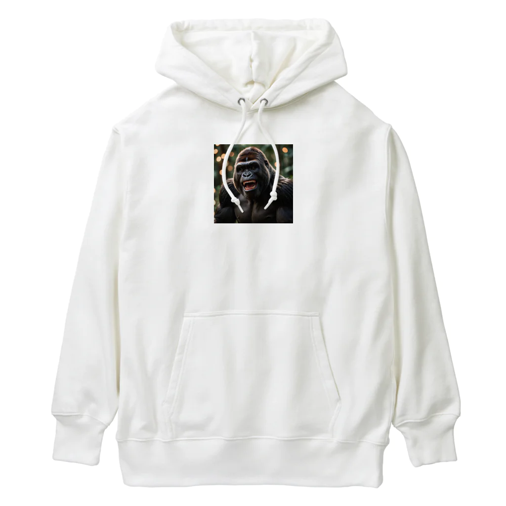 sunday_sataurday_freedayの喜んでいるゴリラ Heavyweight Hoodie