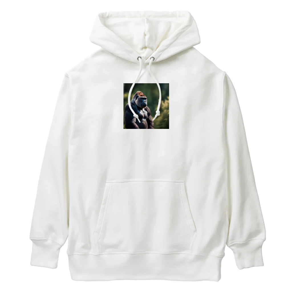 sunday_sataurday_freedayの勝ち気なゴリラ Heavyweight Hoodie