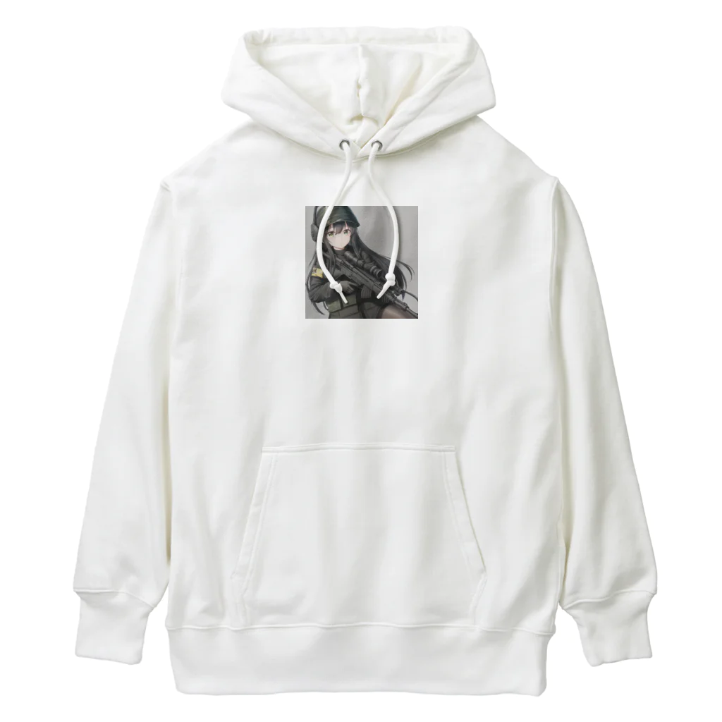 irwin00の戦う乙女シリーズ 黒瀬 かなた Heavyweight Hoodie