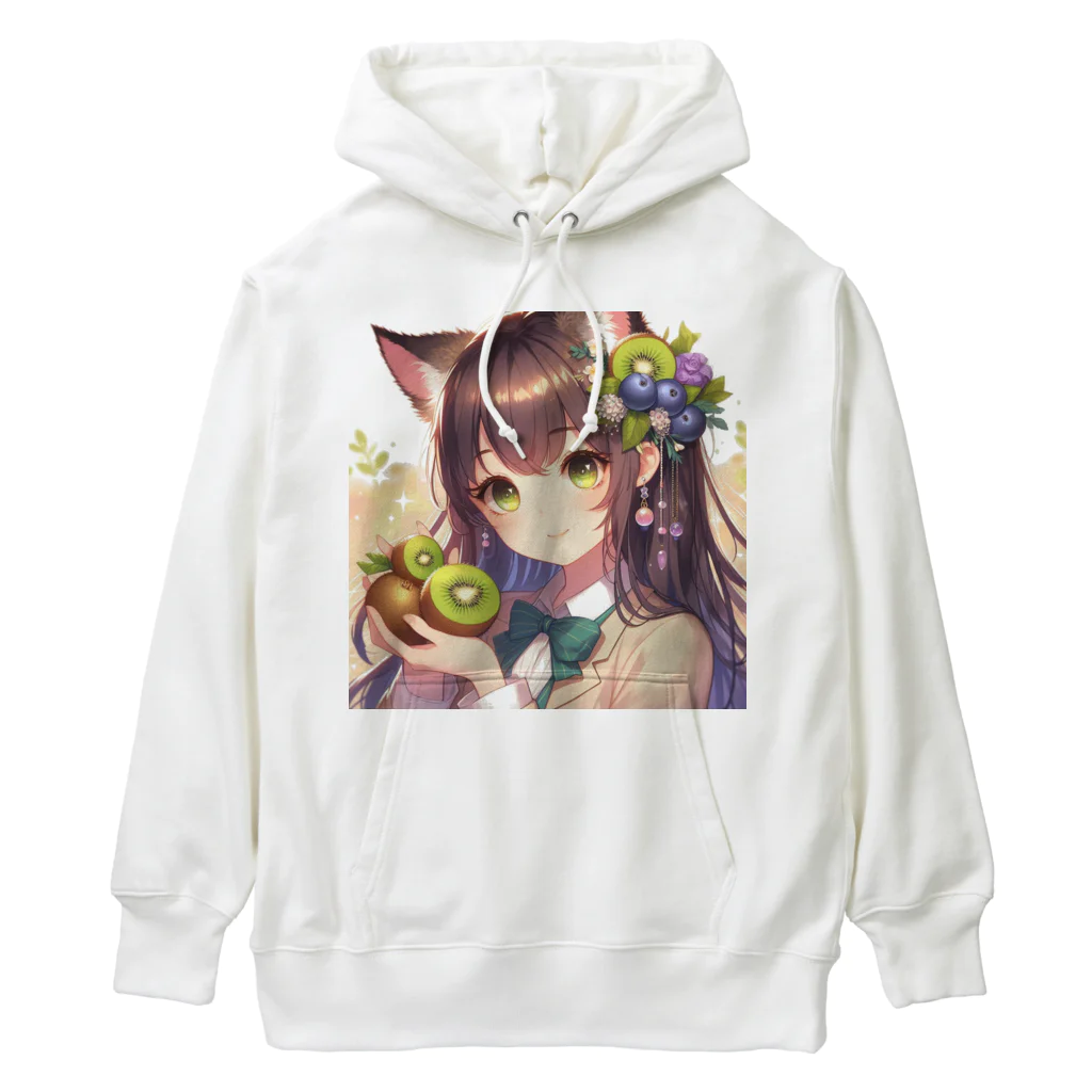 yos-1292583のねこニコばん Heavyweight Hoodie