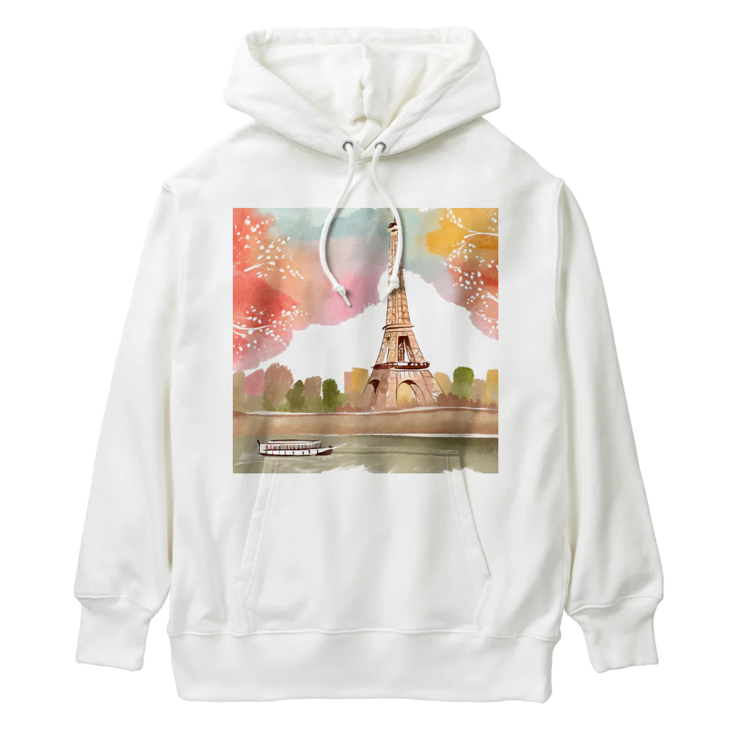 tyu-ripuのparis spring Heavyweight Hoodie