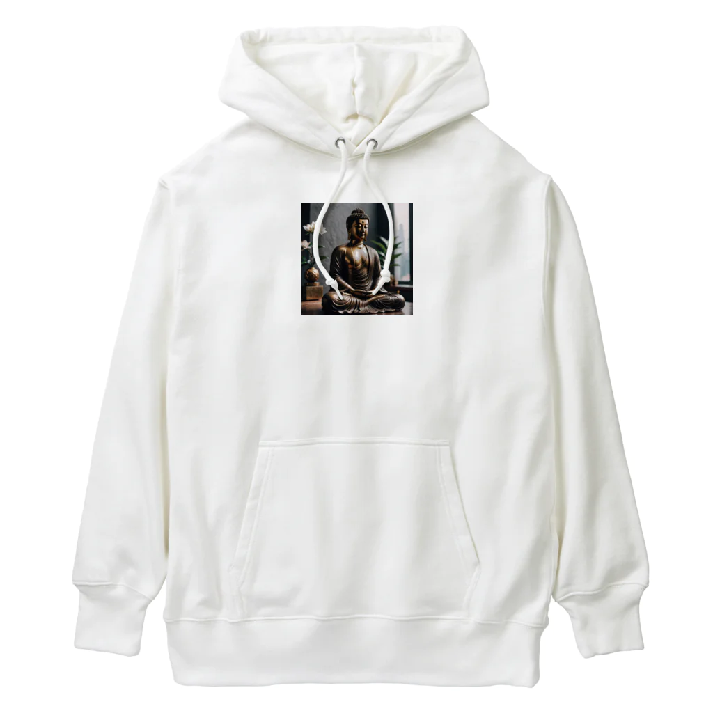 Take-chamaの現代的な仏像が、華やかな雰囲気でお部屋を彩ります。 Heavyweight Hoodie