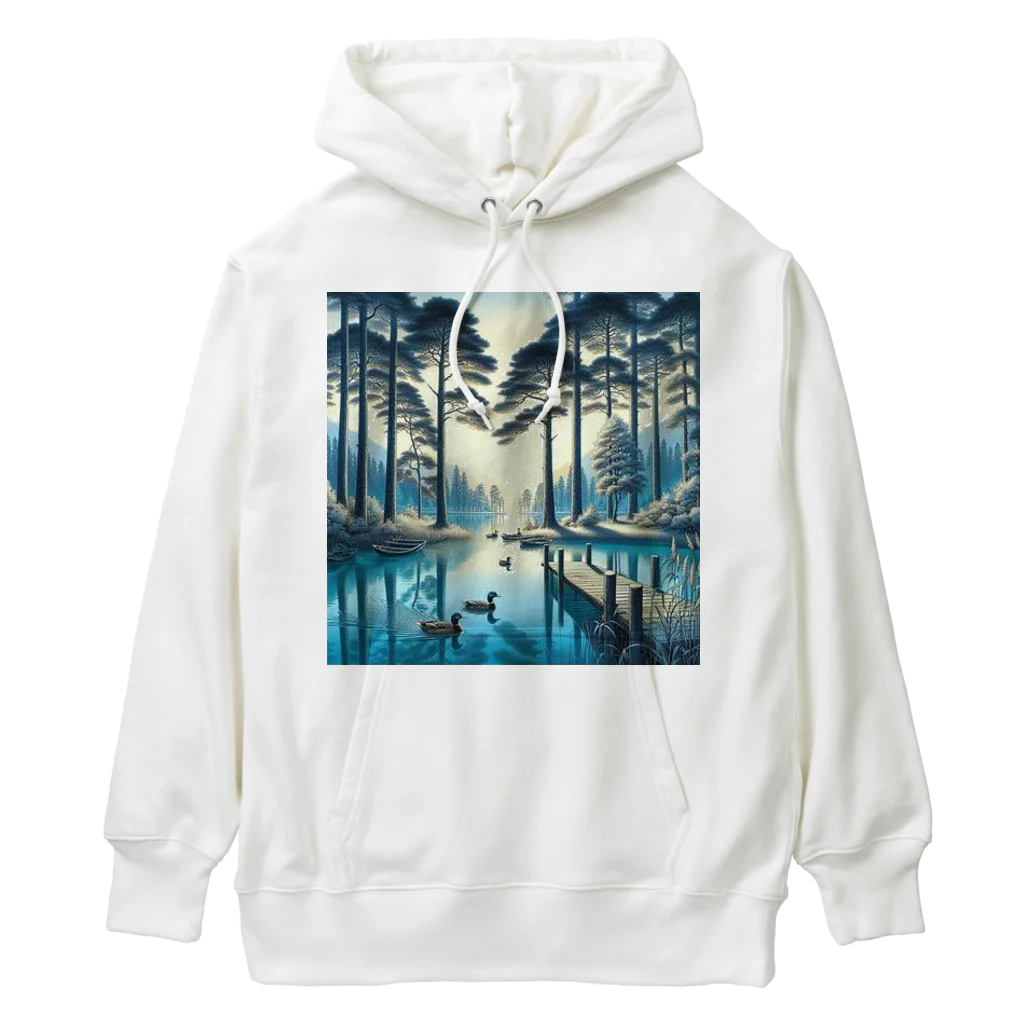 Rパンダ屋の「湖」グッズ Heavyweight Hoodie