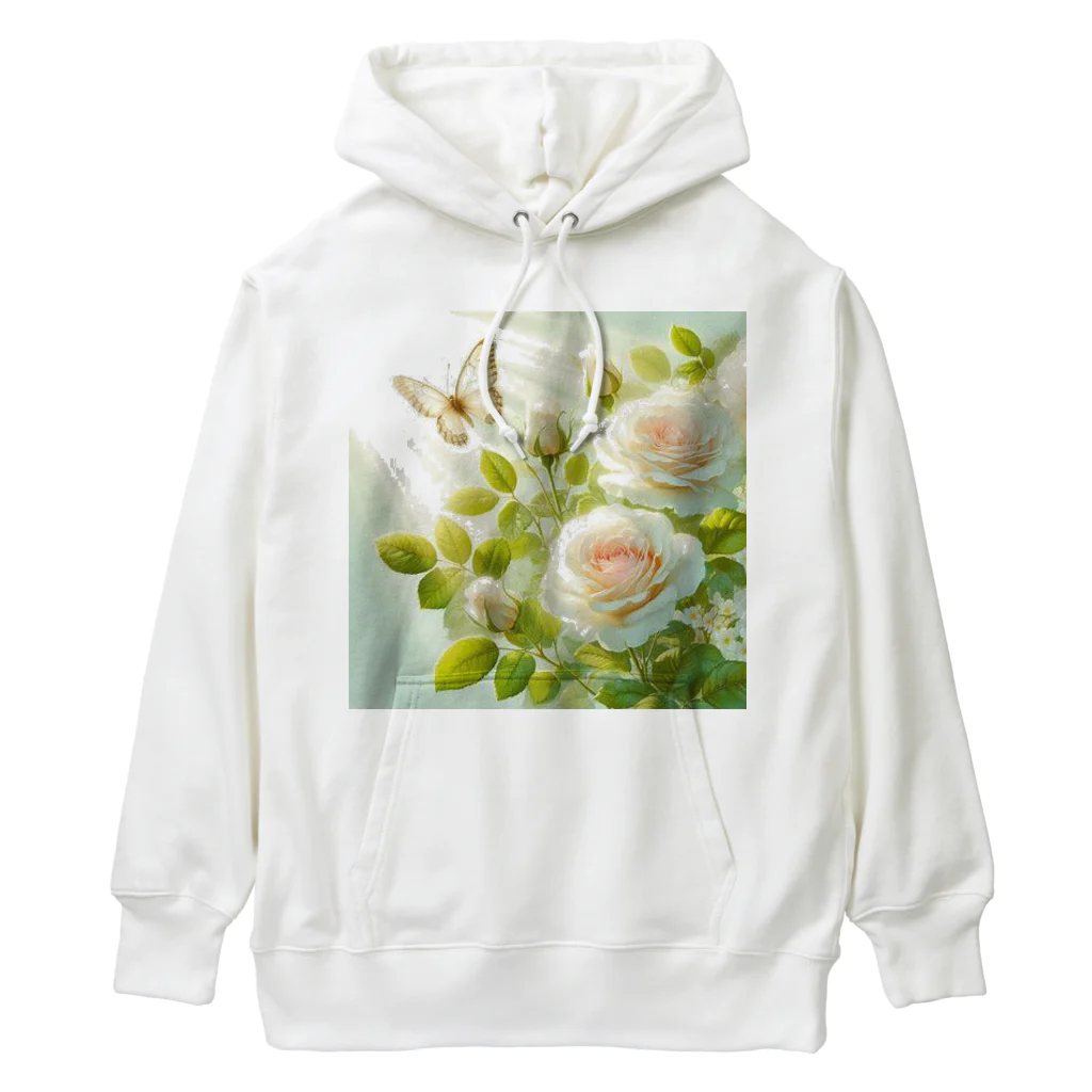 Rパンダ屋の「白薔薇」グッズ Heavyweight Hoodie