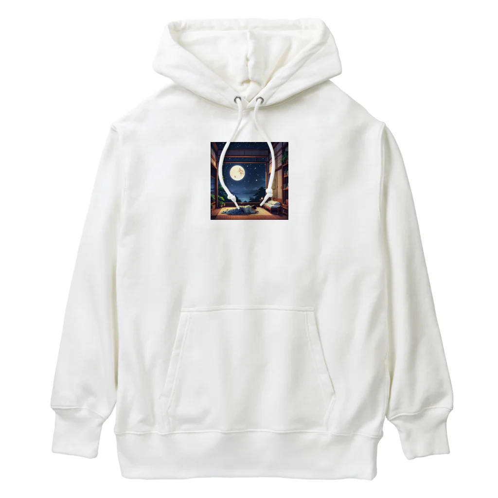 ドット絵グッズ販売の満月の夜 Heavyweight Hoodie