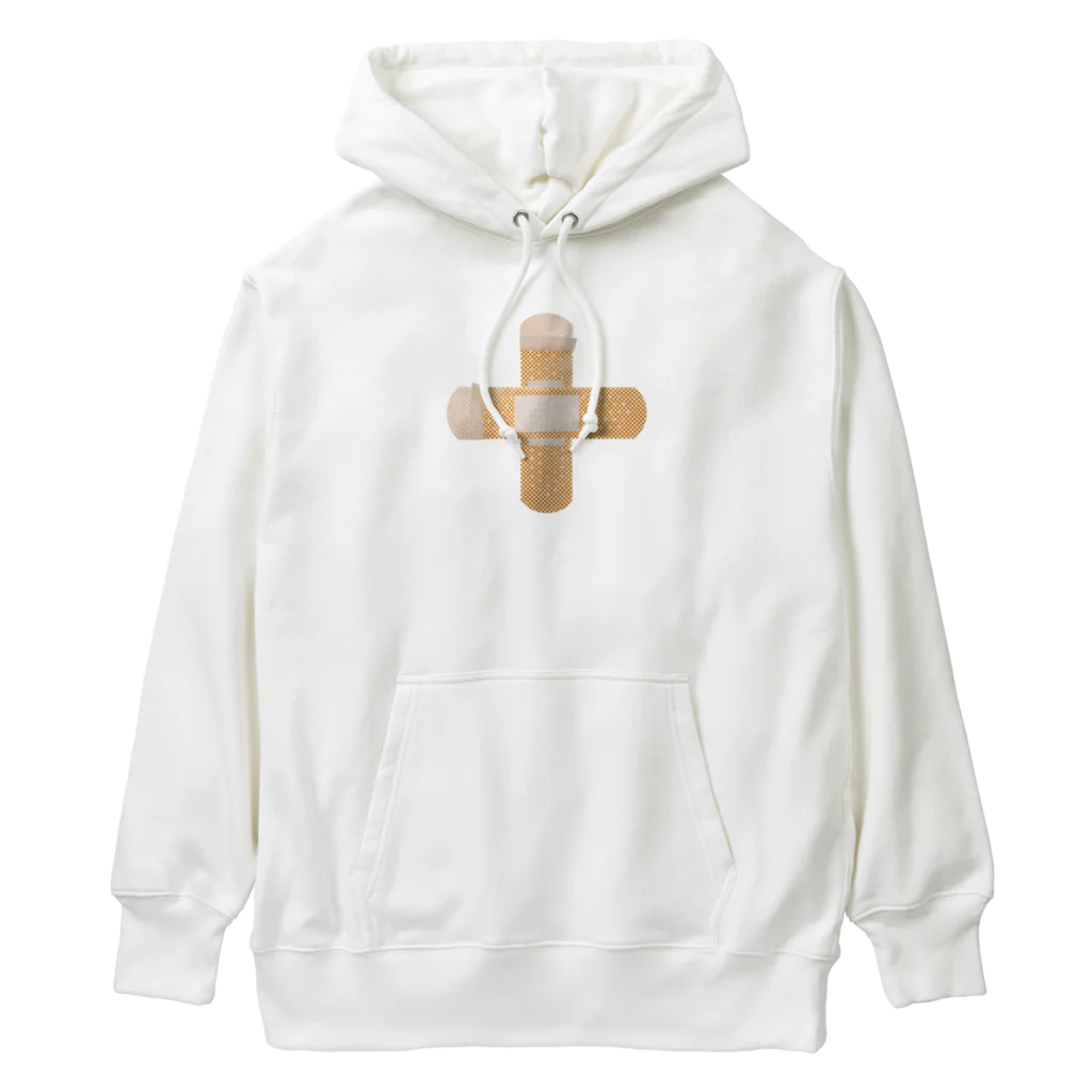 BAN創 & Co. ⚠️の絆創膏 実写 (クロス) Heavyweight Hoodie