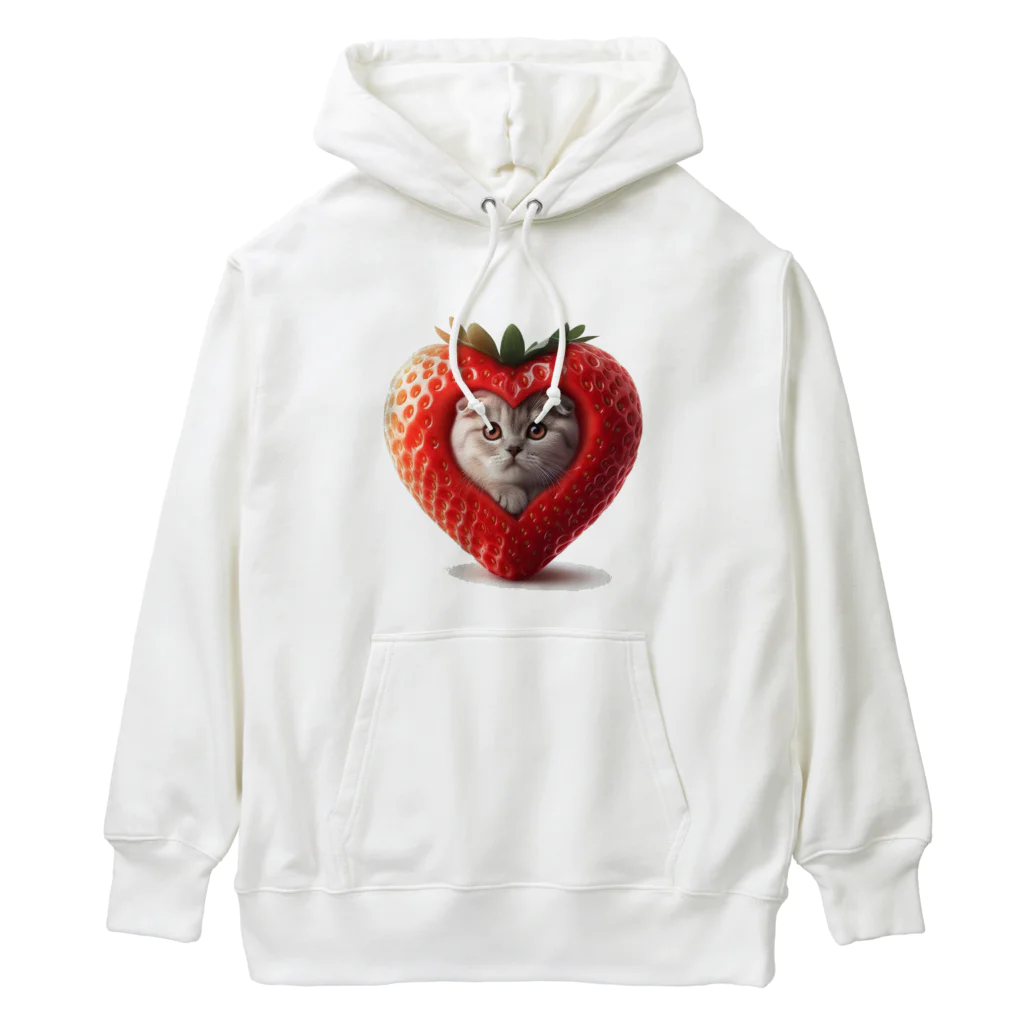 neYunのいちごねこ　すこにゃん Heavyweight Hoodie