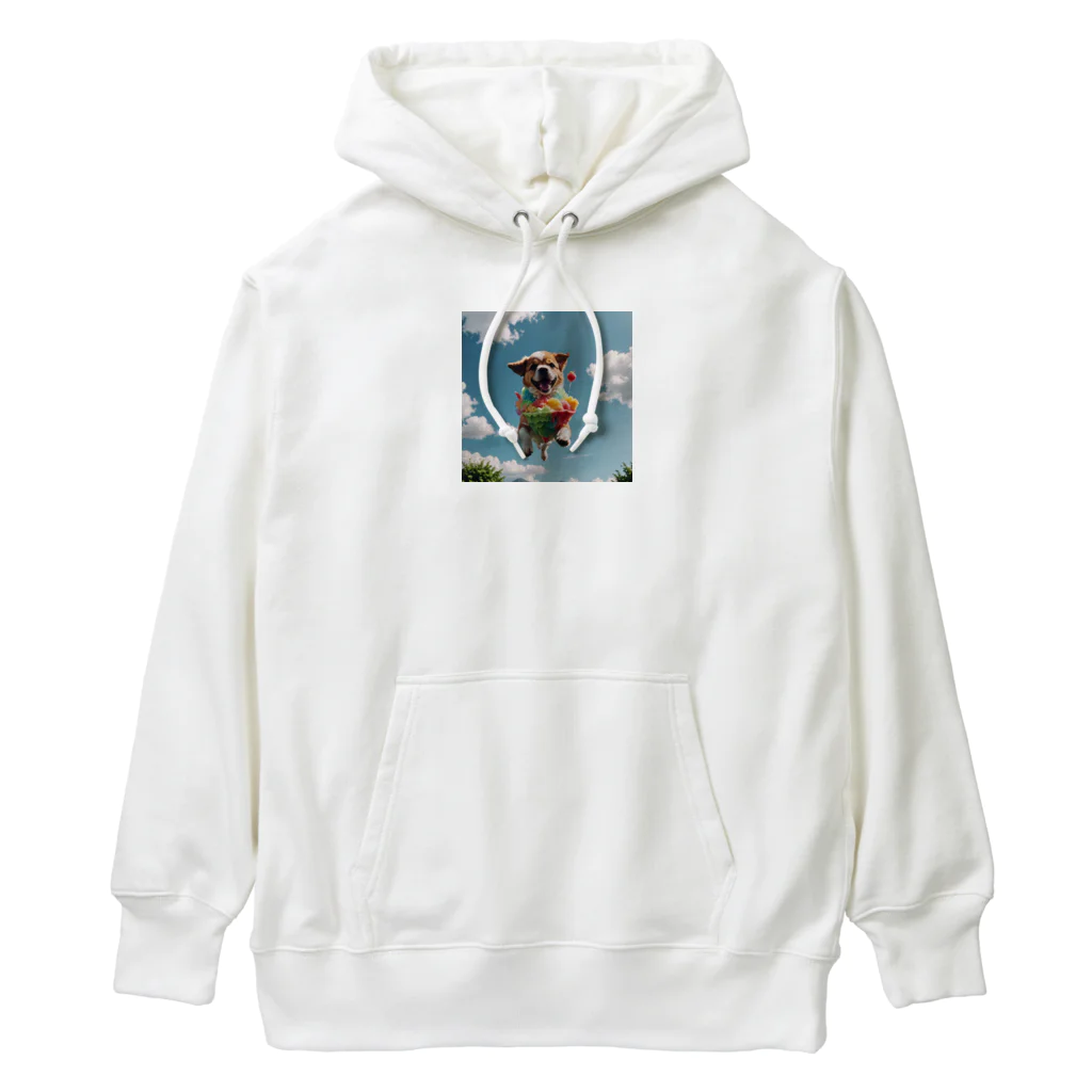 pezupezuの空飛ぶワンダフル犬 Heavyweight Hoodie