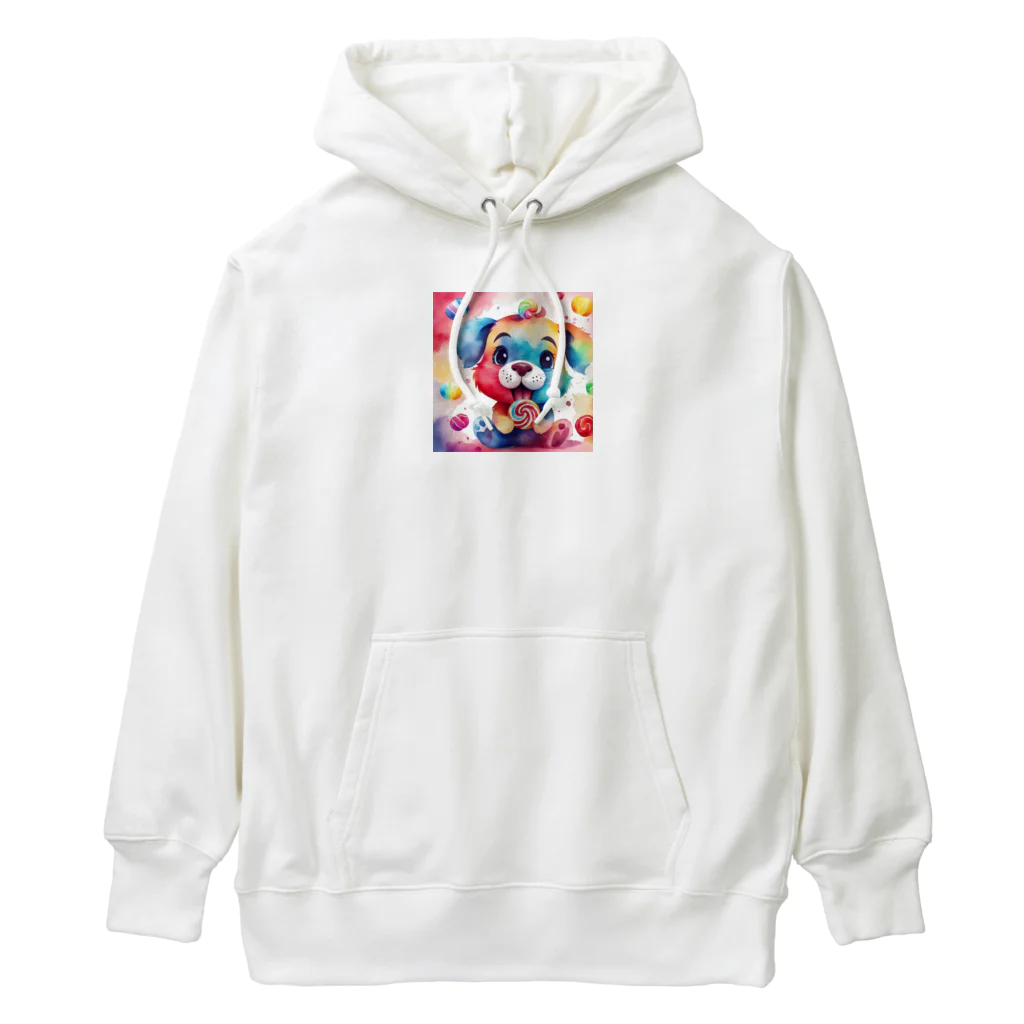 赤ペンギン@AIのキャンディーカラーパピー Heavyweight Hoodie