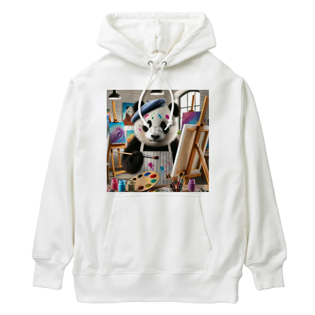 akinyan3128の絵描きのパンダ君 Heavyweight Hoodie