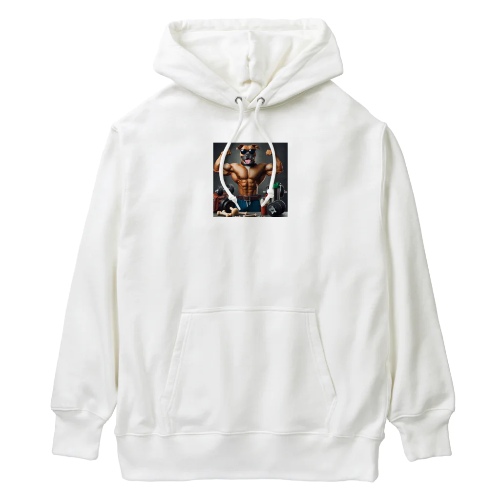 miyamon13の犬　筋肉マッチョ　 Heavyweight Hoodie