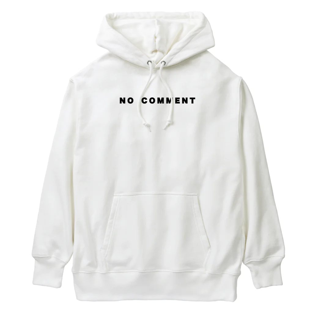 micyorina shopのmicyorina 「NO COMMENT」logo Heavyweight Hoodie