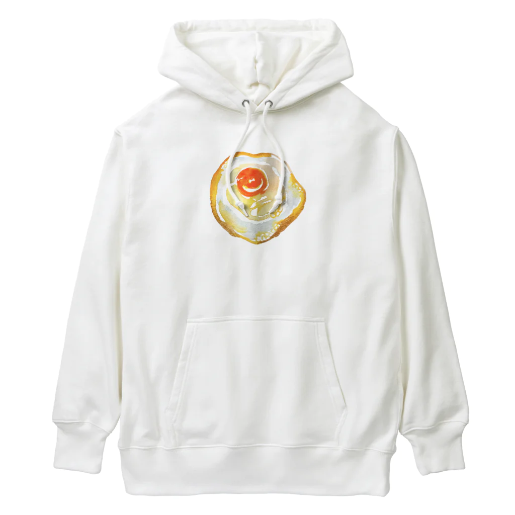 pyon☪︎chocoの目玉焼き　水彩 Heavyweight Hoodie