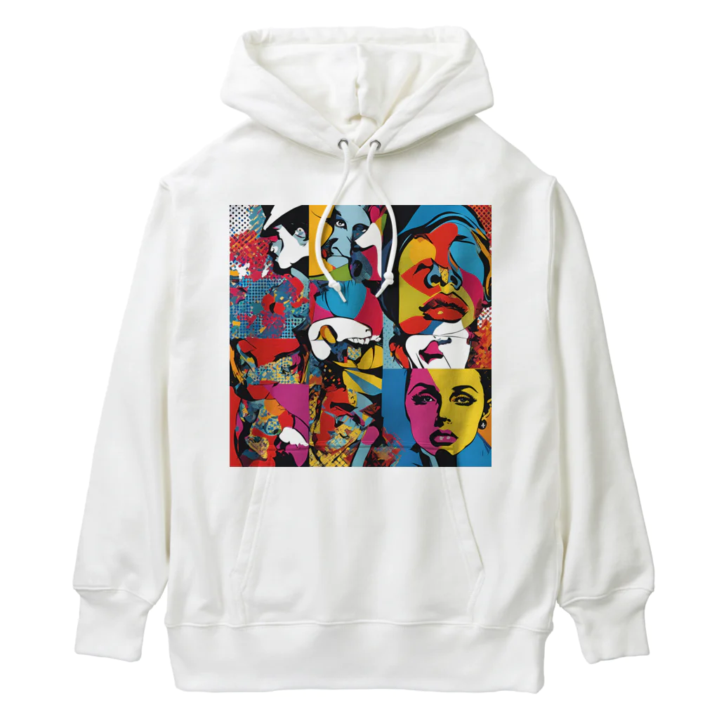 8890のポップアート Heavyweight Hoodie