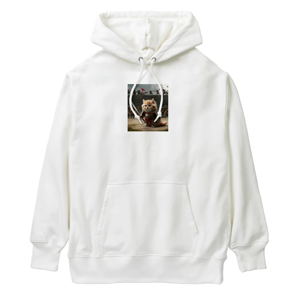 もふもふ日本史の剣もつねこ Heavyweight Hoodie