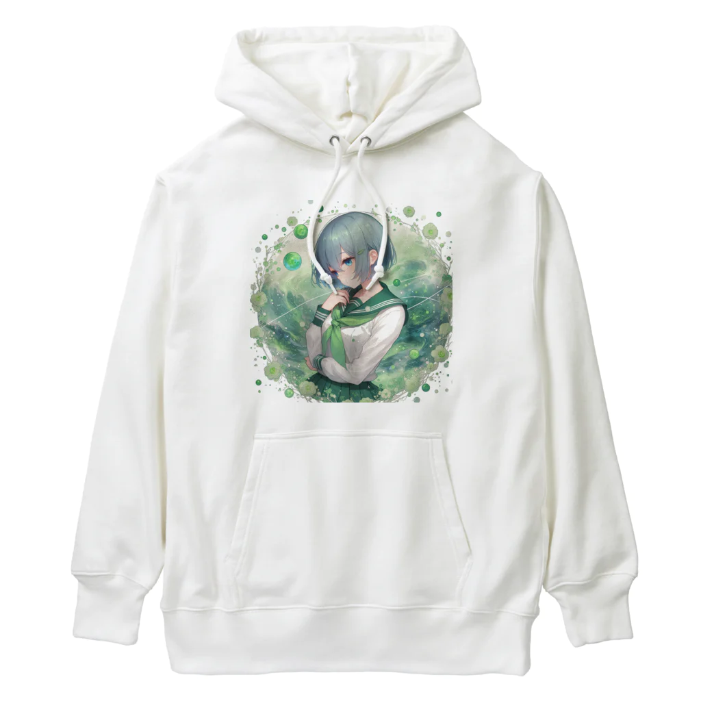 ゆめのかすずめの翠と緑 Heavyweight Hoodie