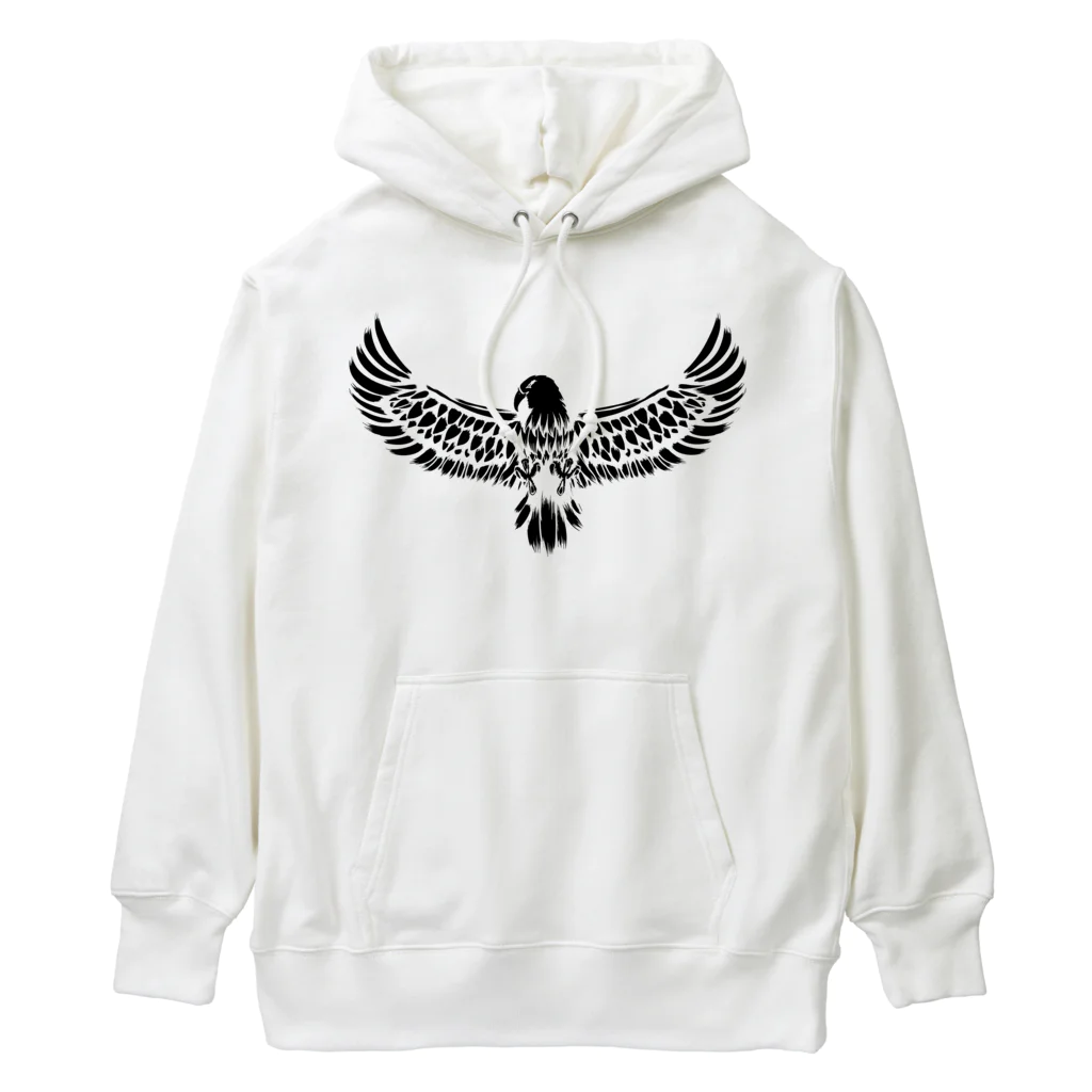 chicodeza by suzuriの鷲のシルエット Heavyweight Hoodie