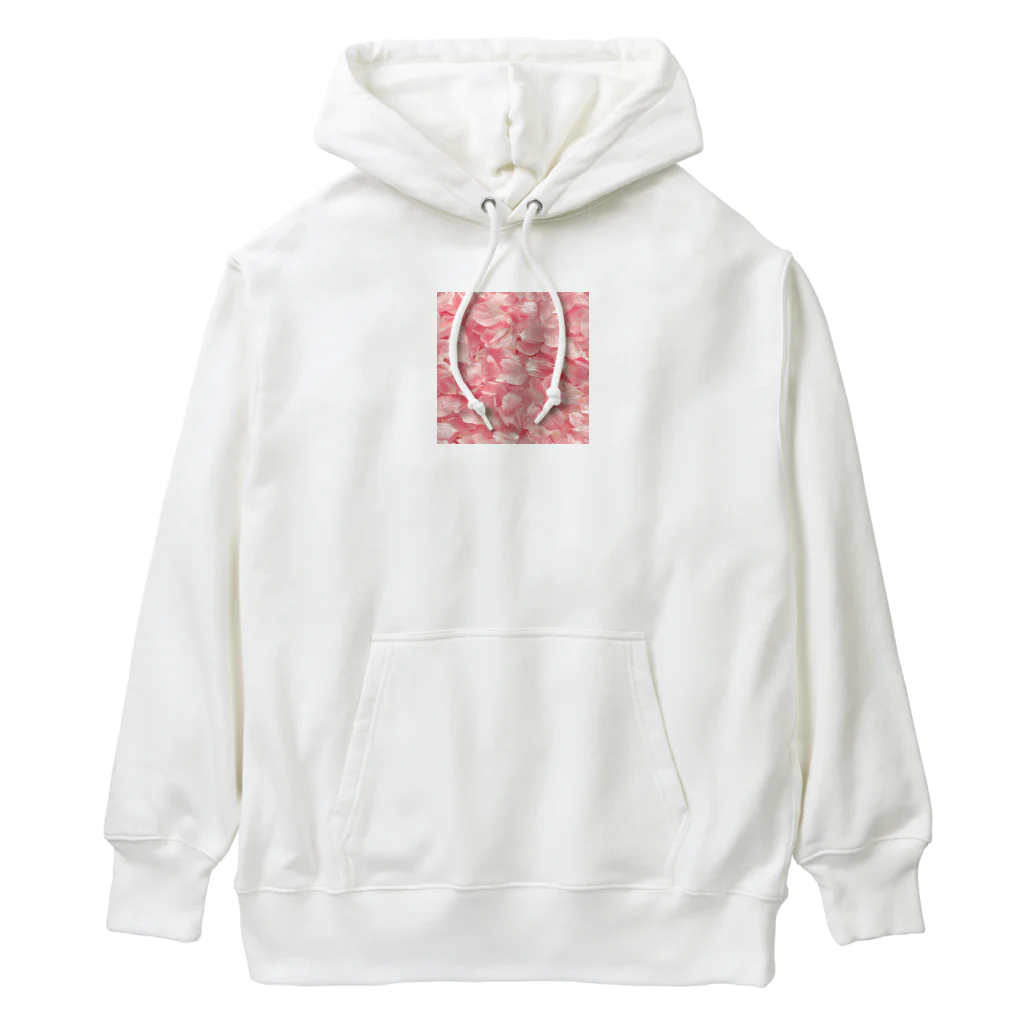 オンラインショップイエローリーフの桃色の花びら綺麗 Heavyweight Hoodie