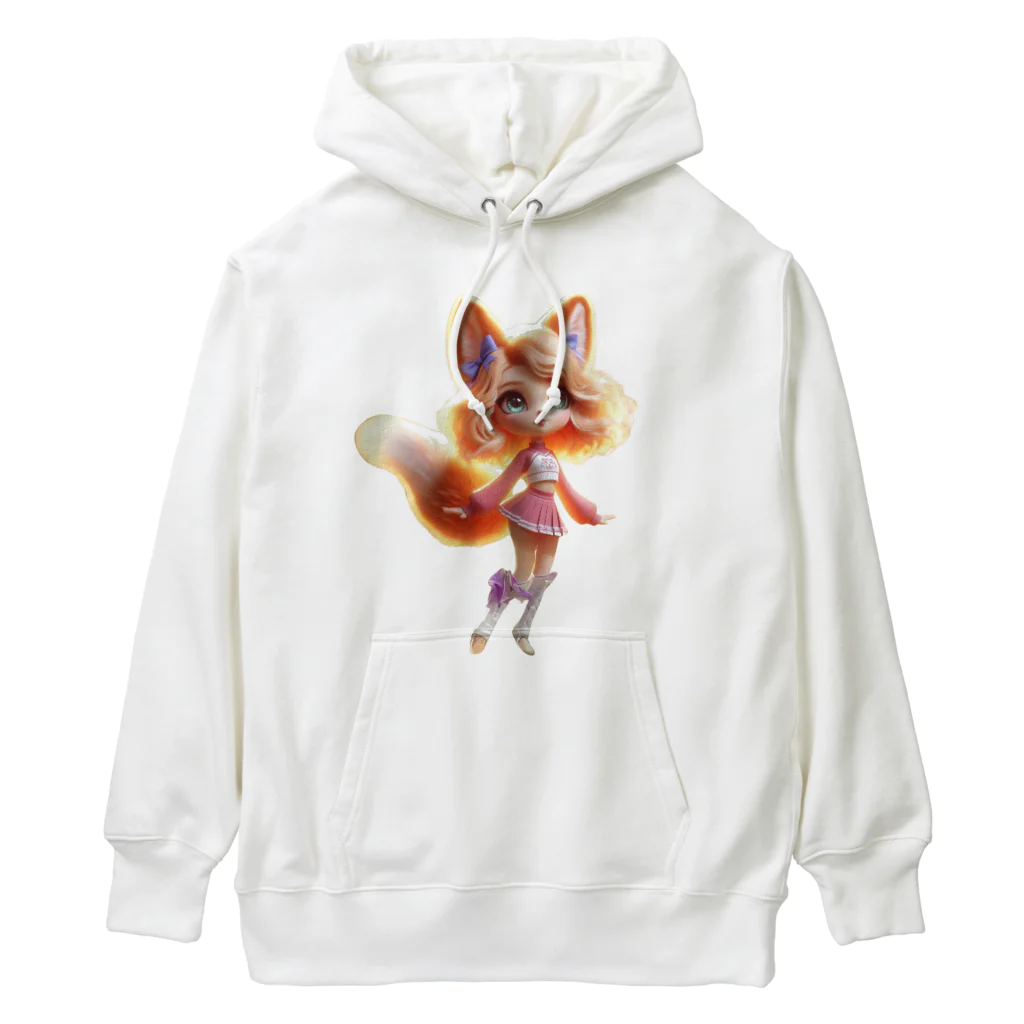 ゆうちゃんNFTいいねの耳長フェネックちゃん女の子バージョン Heavyweight Hoodie