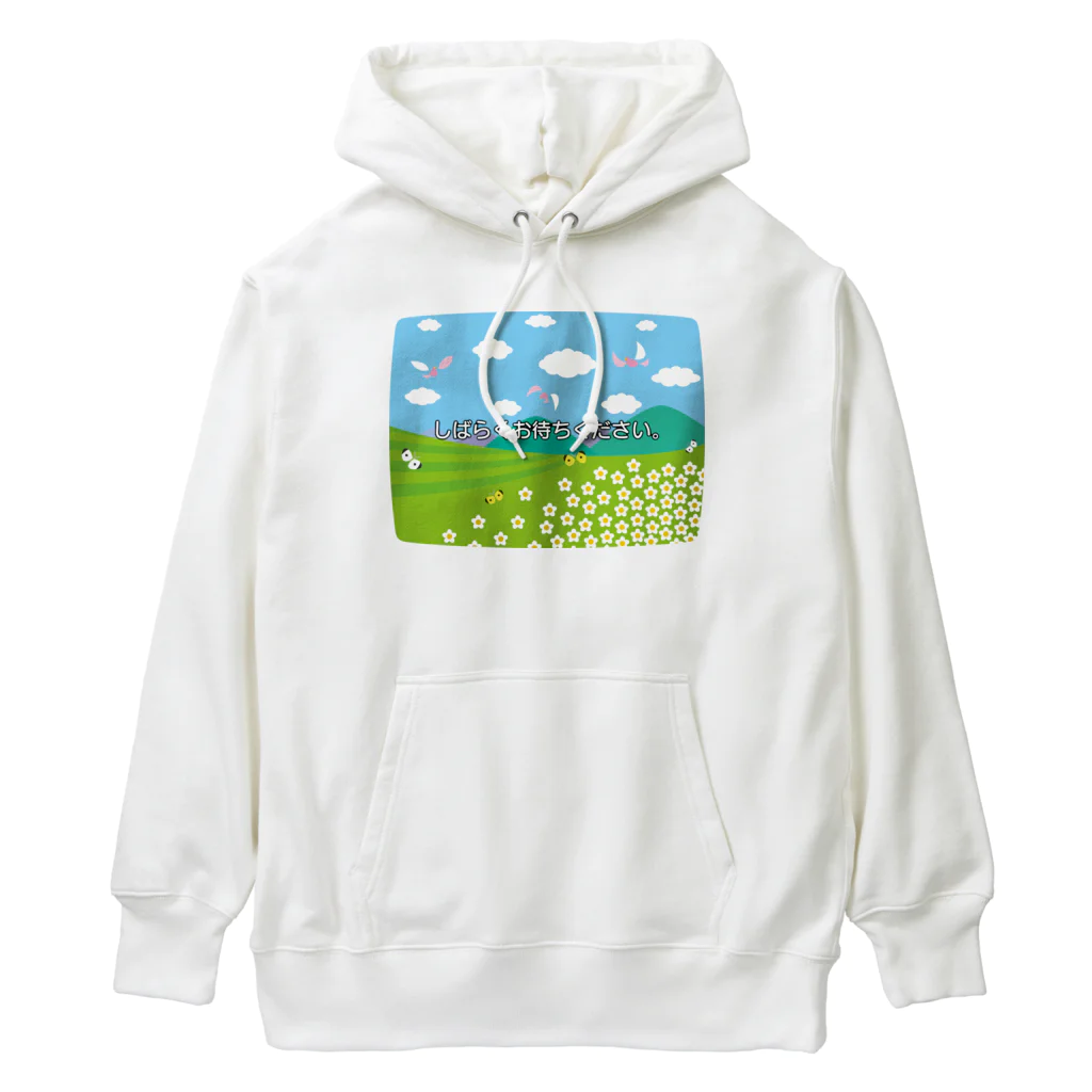 kimchinのテレビの<しばらくお待ちください>のテロップ画面 Heavyweight Hoodie