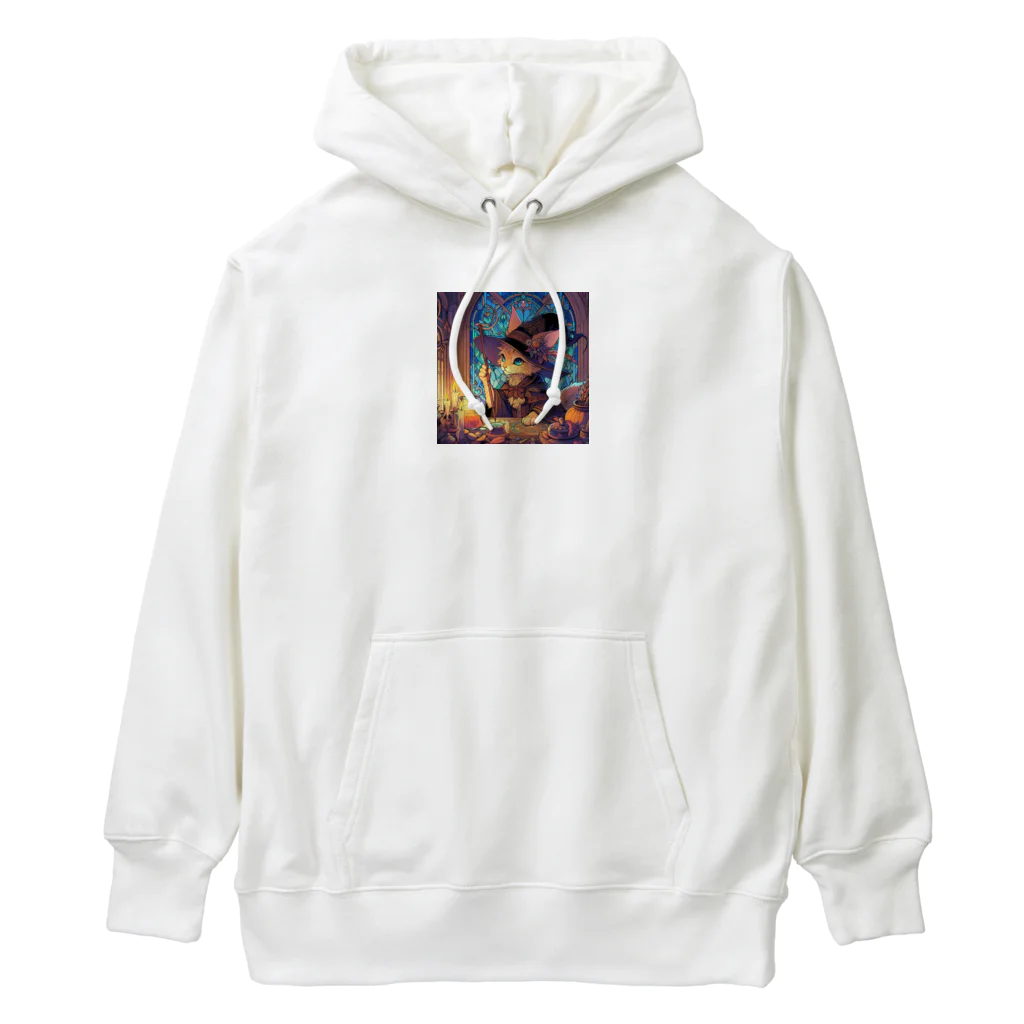 nico251の魔法の杖を持った猫 Heavyweight Hoodie