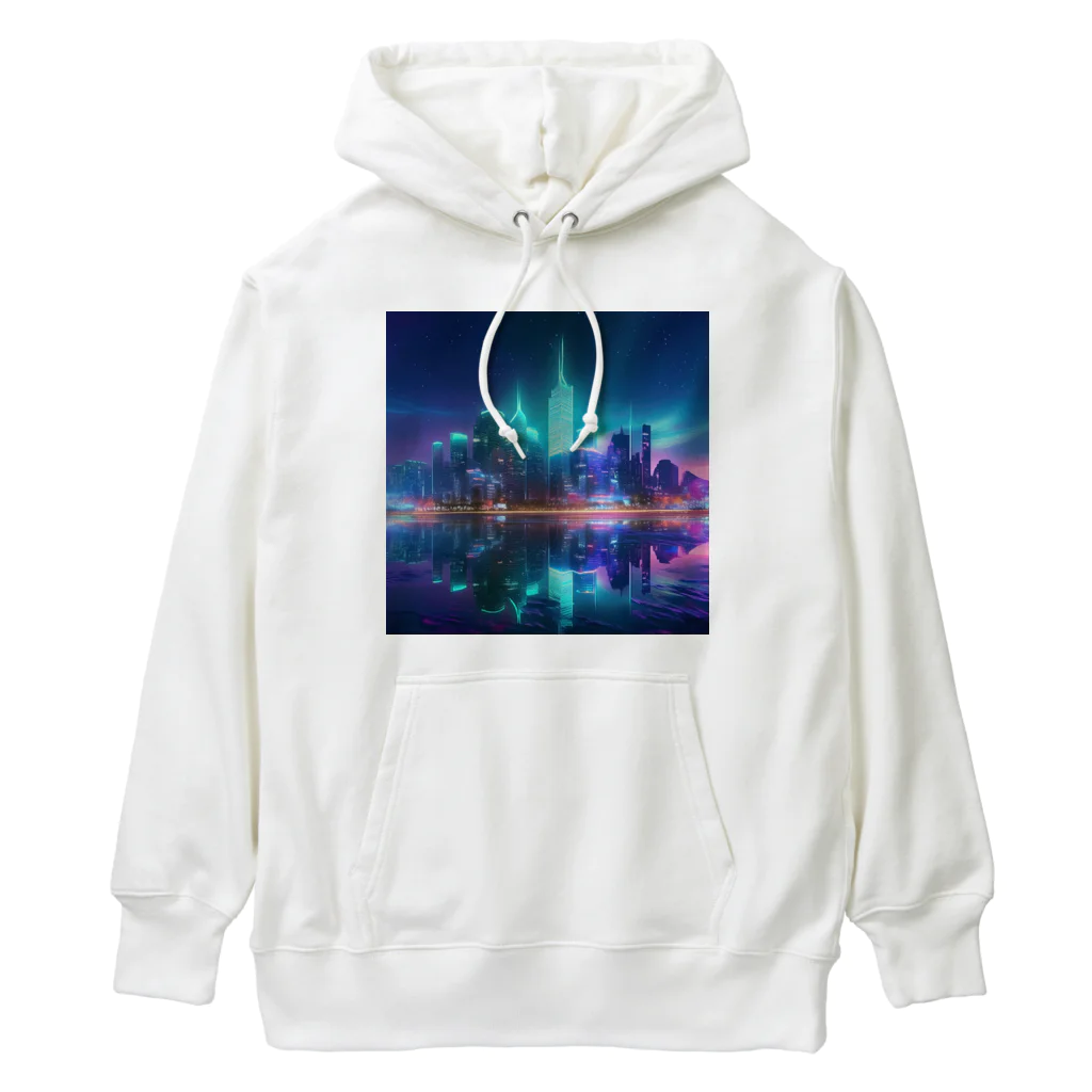 Mysycaの海辺の都市F Heavyweight Hoodie