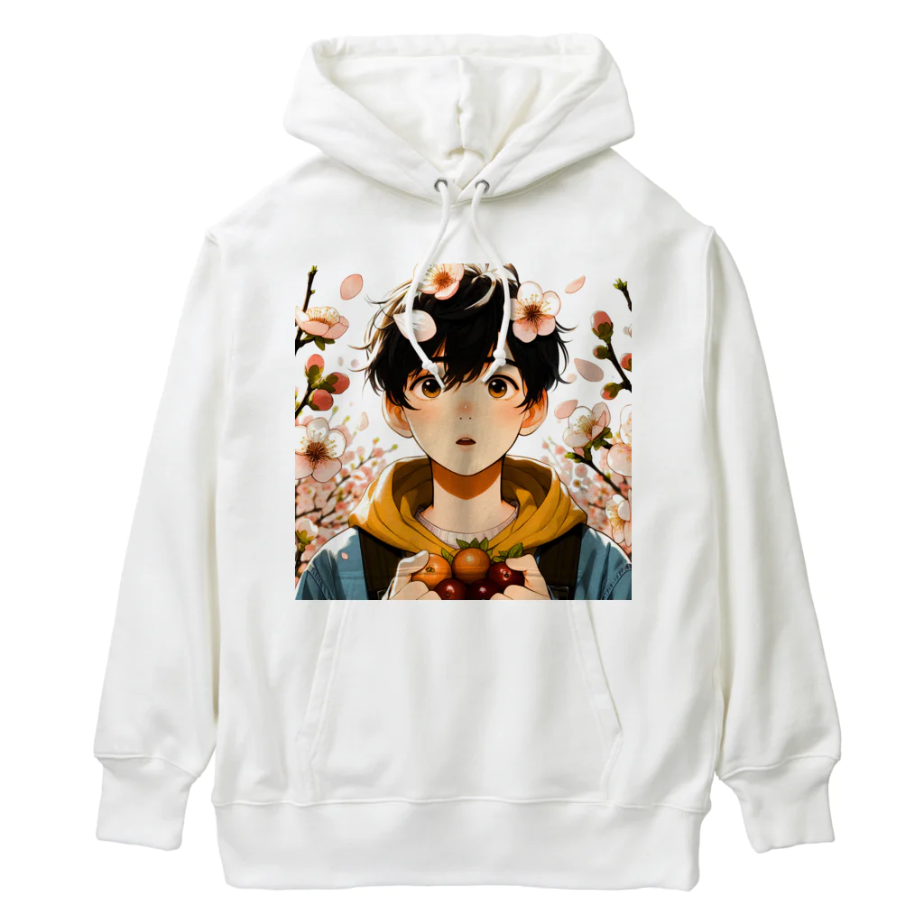 可愛い男の子イラスト販売所　By,keicyanの男の子　中学1年生　春 Heavyweight Hoodie