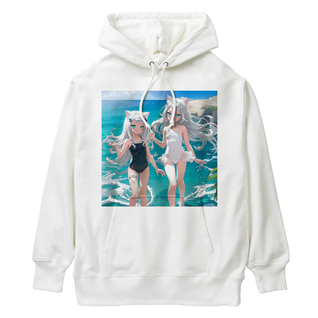 ねむねこのお店の猫耳少女00022 Heavyweight Hoodie