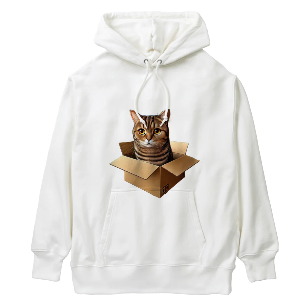 猫の小梅お嬢さんの小梅ちゃん　箱猫 Heavyweight Hoodie