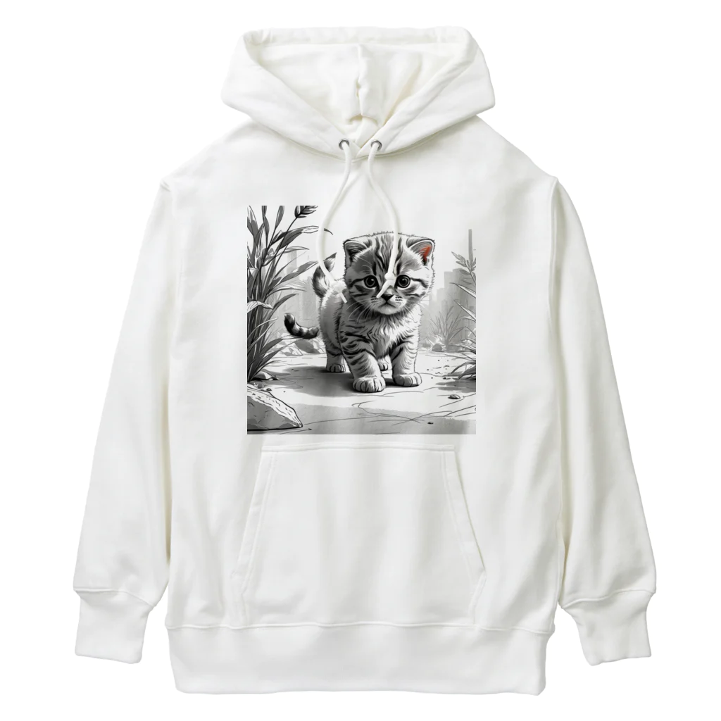 KONEKO_NEKOの子猫の散歩 Heavyweight Hoodie