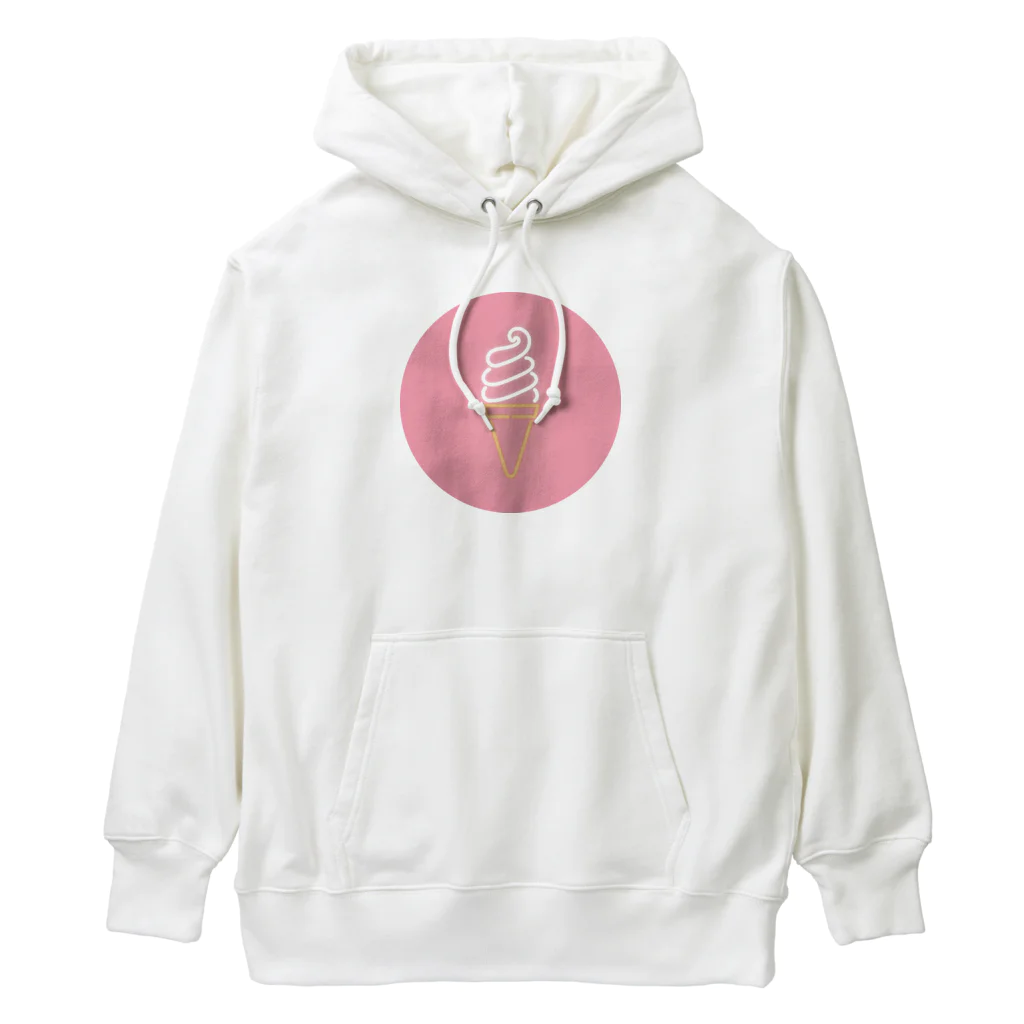 marinaのソフトクリーム（neon pink circle） Heavyweight Hoodie