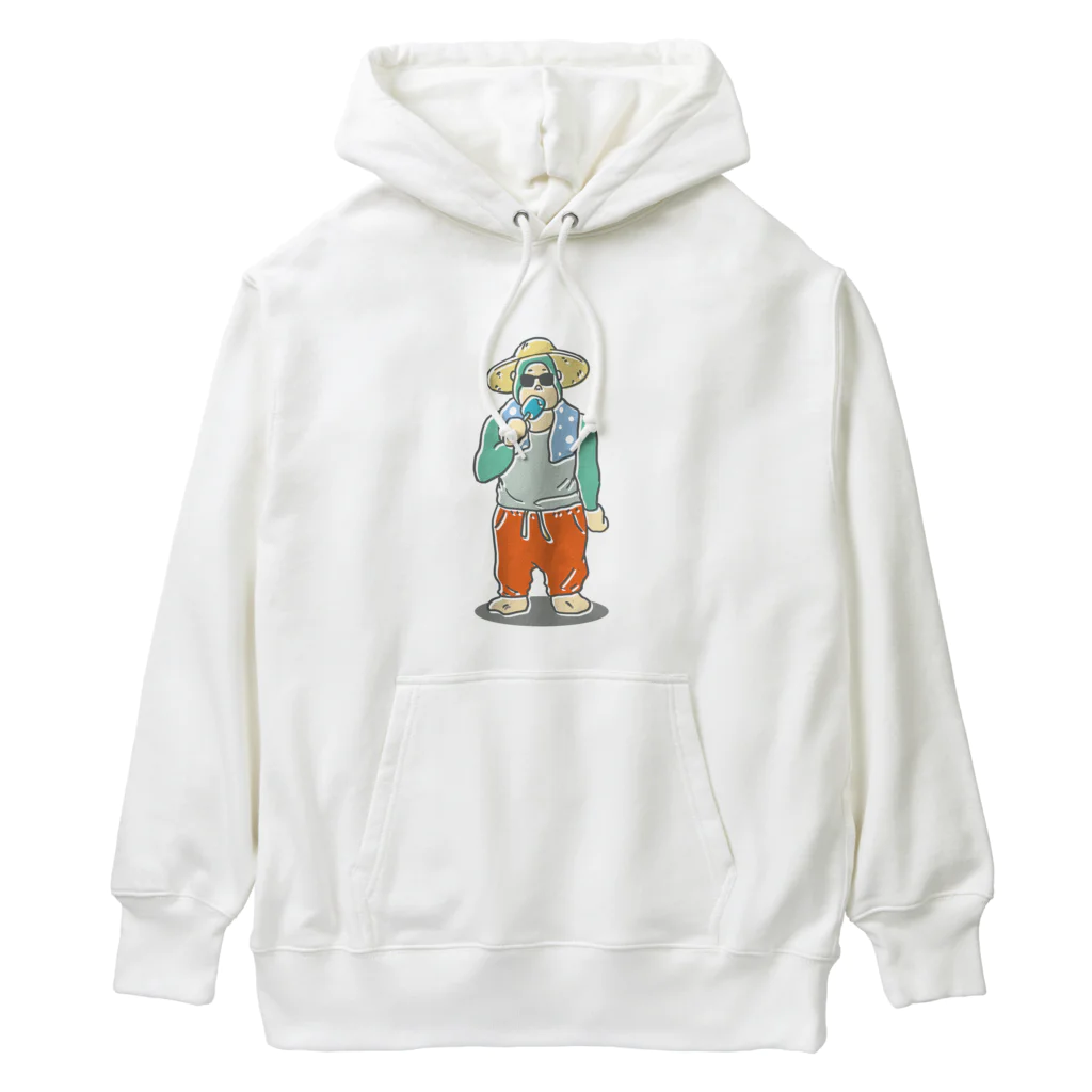 PoPoHouseのごりらのなつさん-アイス Heavyweight Hoodie