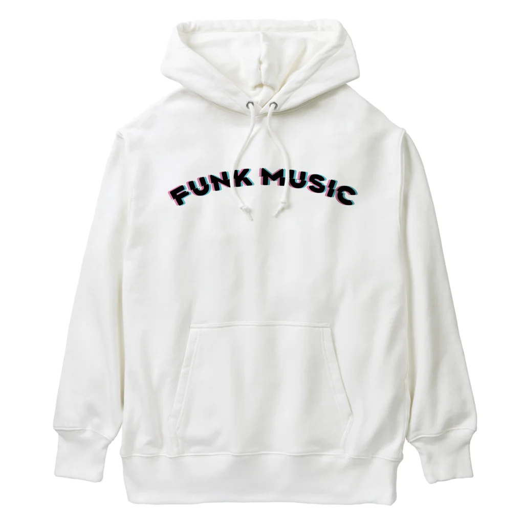 SANKAKU DESIGN STOREの赤青/青赤 やわらか FUNK MUSIC。 黒 ヘビーウェイトパーカー