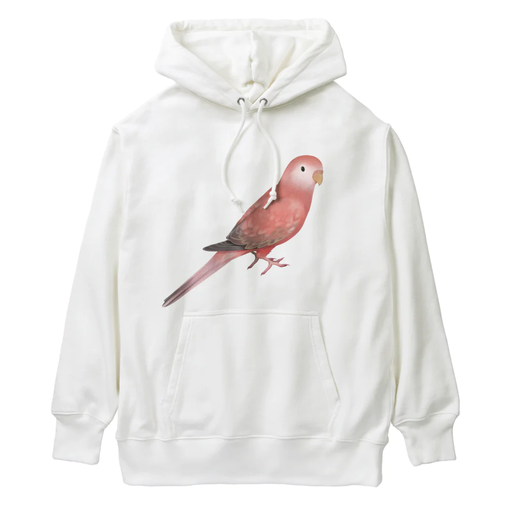 まめるりはことりのアキクサインコ　ピンク【まめるりはことり】 Heavyweight Hoodie