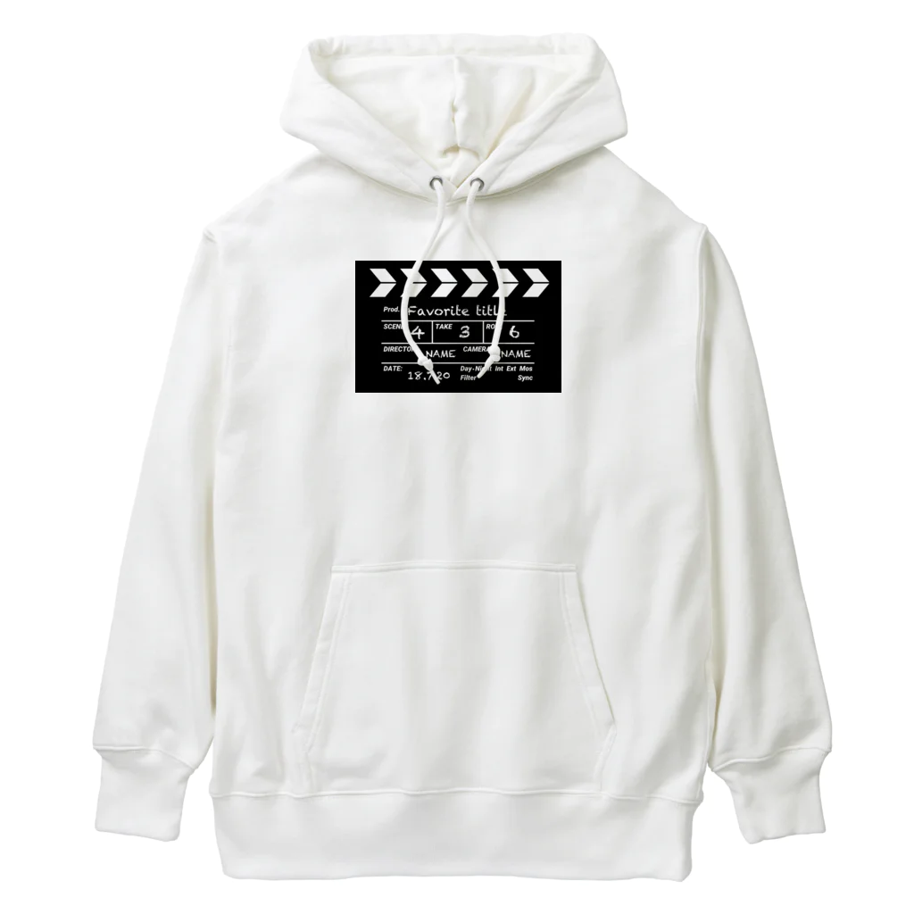 なでしこ@デザインの映画撮影 カチンコ Heavyweight Hoodie