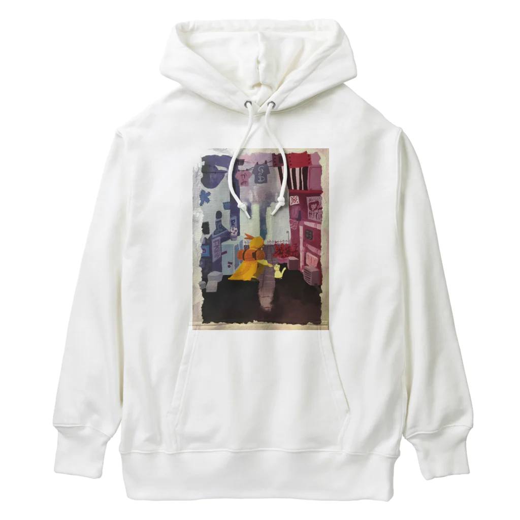 もなかの雑貨店の旅人とねこ Heavyweight Hoodie