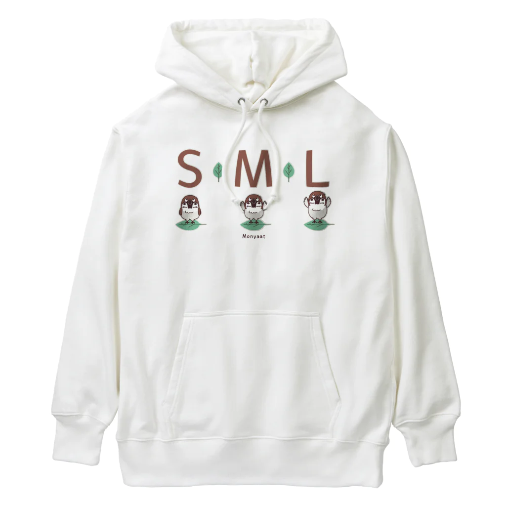 イラスト MONYAAT のスズメがちゅん SMLTシャツ Heavyweight Hoodie