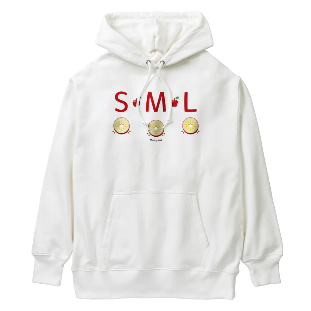 イラスト MONYAAT のML002 SMLTシャツのりんごすたぁ*輪切りのリンゴ Heavyweight Hoodie