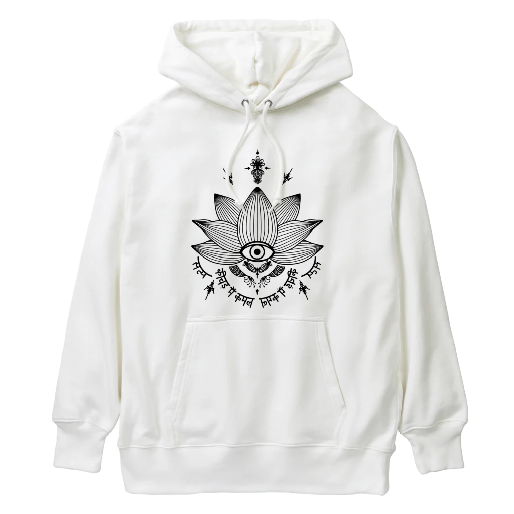 Alba spinaの蓮　モノクロ Heavyweight Hoodie