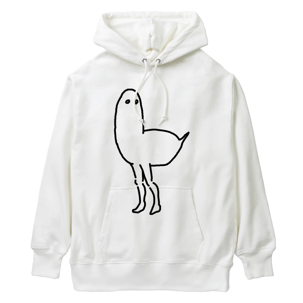 MAUMEEの人間の足がはえた鳥 Heavyweight Hoodie