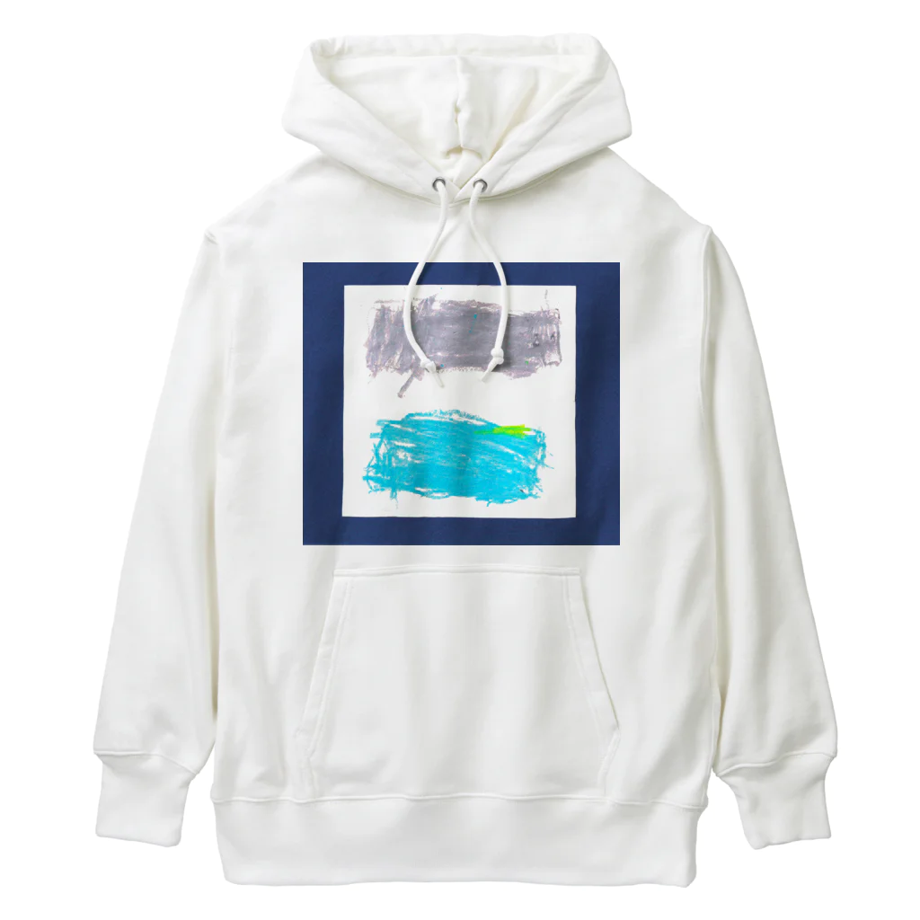 こどもびじゅつかんの４歳のお絵かき Heavyweight Hoodie