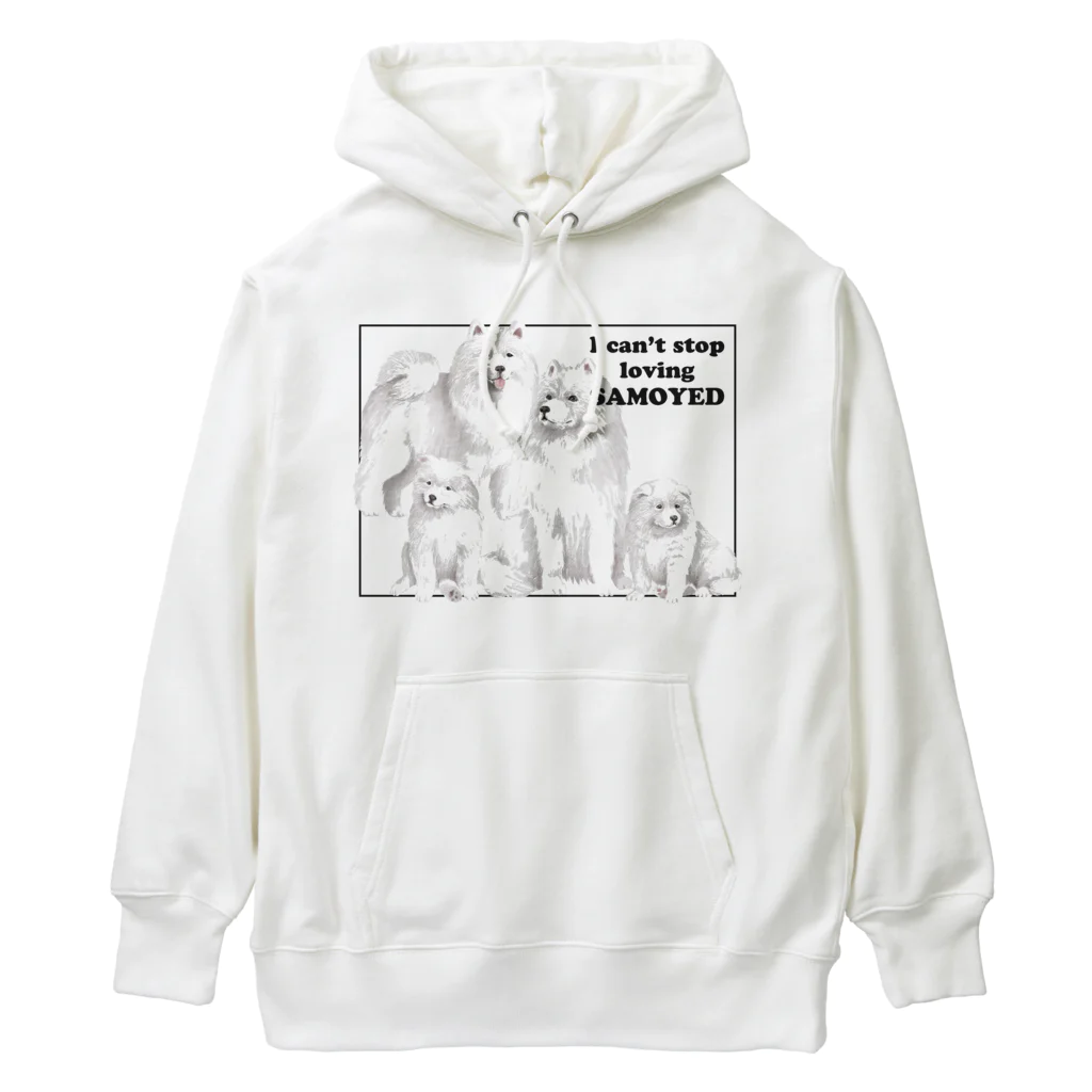 SANKAKU DESIGN STOREの表/B ハッピーサモエドセット！ Heavyweight Hoodie