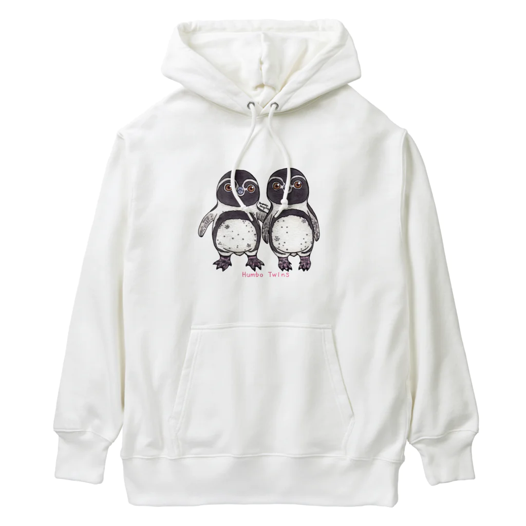 ヤママユ(ヤママユ・ペンギイナ)のふたごのフンボルトペンギン Heavyweight Hoodie