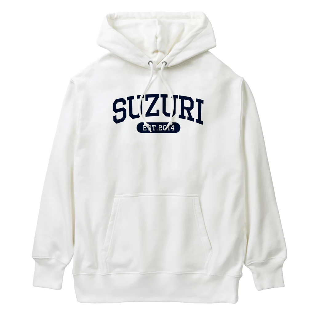 忍者スリスリくんのSUZURI University (Navy) Heavyweight Hoodie