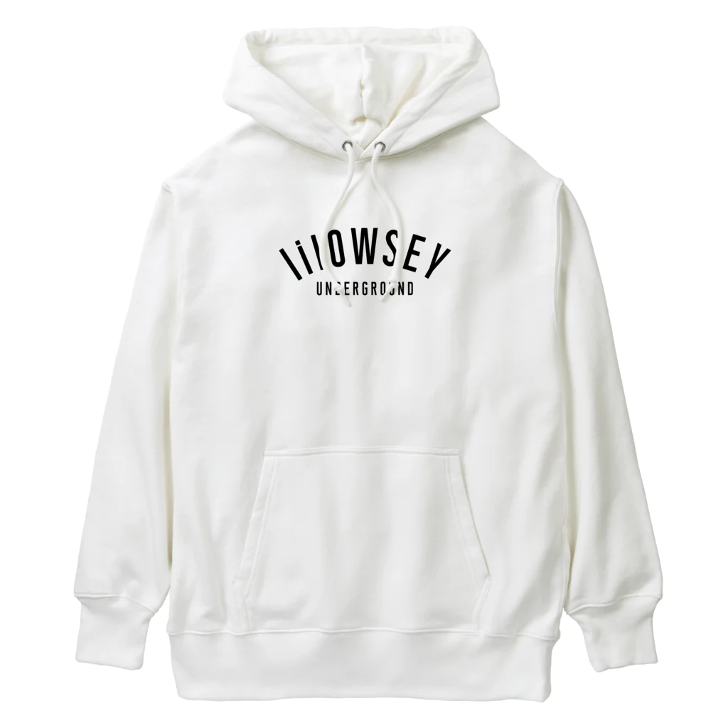 lilOWSEY UNDERGROUNDの"lilOWSEY" OG BLACK LOGO Heavyweight Hoodie