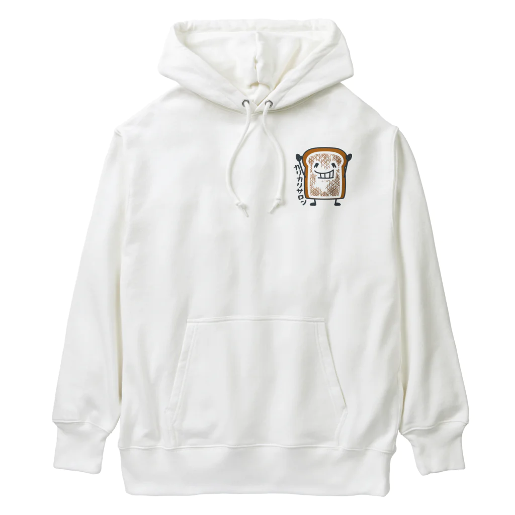 イラスト MONYAAT の食パンくんこげたくん Heavyweight Hoodie