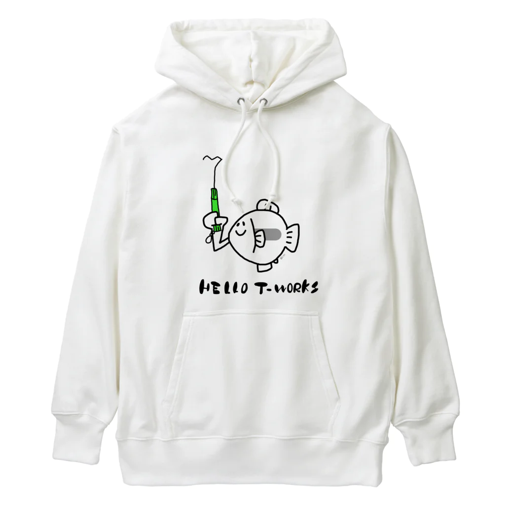 ハローティーワークスのうでが生えたよ【黄緑】 Heavyweight Hoodie