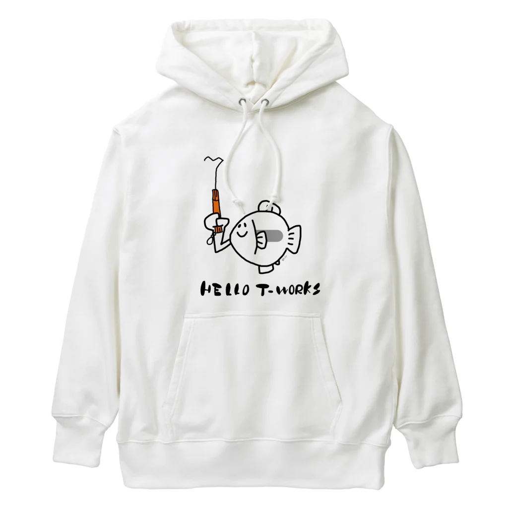 ハローティーワークスのうでが生えたよ【橙】 Heavyweight Hoodie