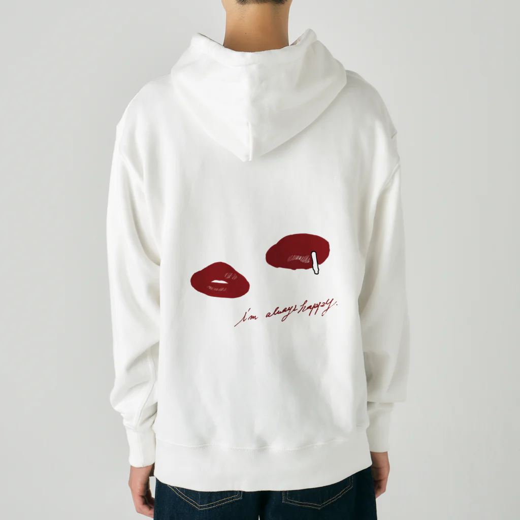 LacのI'm always happy Heavyweight Hoodie